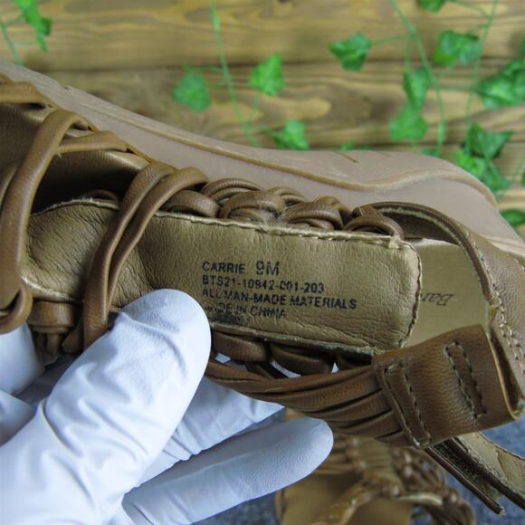 Baretraps Women's Carrie Gladiator Brown Synthetic Sz‎ 9 Medium Gently Used 2025 - Picture 5 of 7